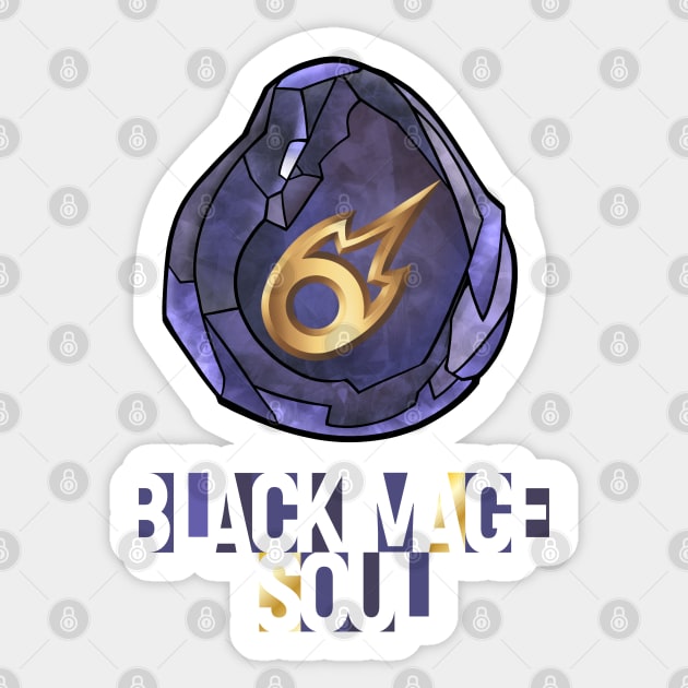 Black Mage Soul - FF14 Job Crystal Sticker by SamInJapan